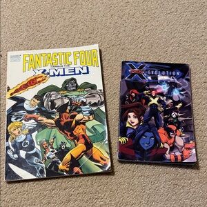 Fantastic Four vs X-Men Comic and X-Men Evolution DVD